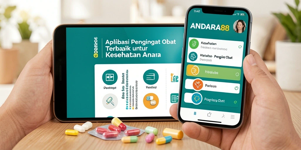 Tampilan antarmuka ANDARA88 yang user-friendly untuk Pengingat Obat.