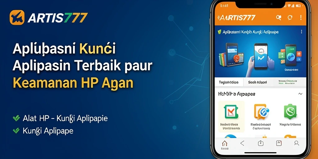 Tampilan antarmuka ARTIS777 dengan fitur kunci aplikasi yang praktis.