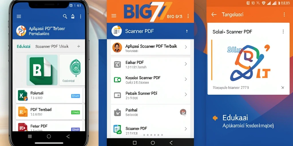 Tampilan antarmuka pengguna BIG77 untuk Scanner PDF yang intuitif.