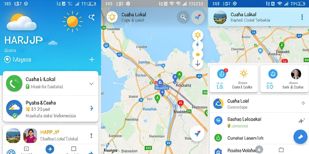Tampilan antarmuka aplikasi HARAPJP yang informatif dan keren.