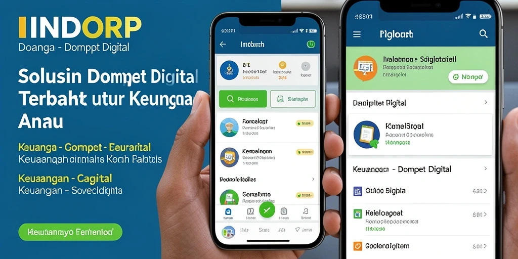 Antarmuka aplikasi INDORP yang sederhana dan fungsional.