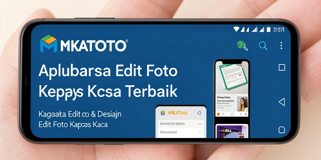 Tampilan antarmuka MIKATOTO untuk Edit Foto Kertas Kaca yang menarik.