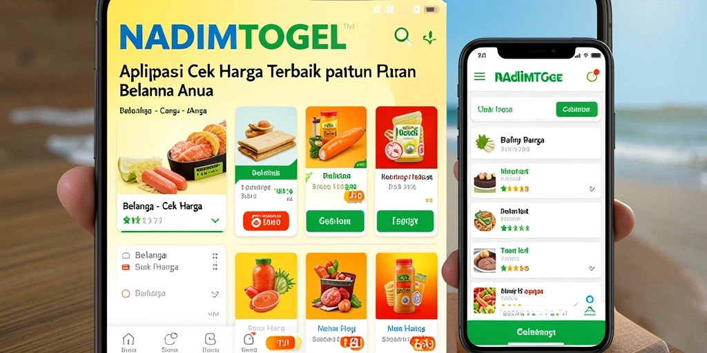 Tampilan antarmuka aplikasi NADIMTOGEL untuk cek harga produk.