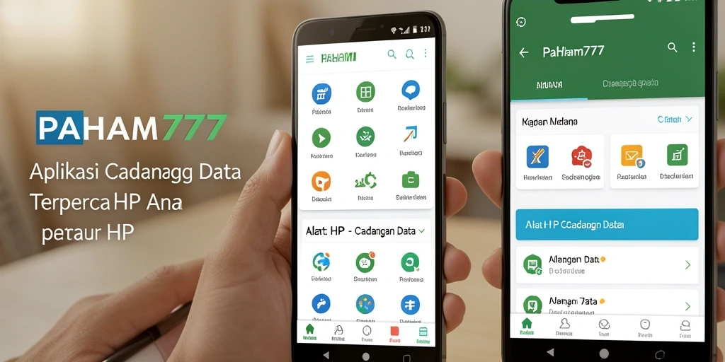 Antarmuka PAHAM777 yang intuitif dan mudah digunakan untuk cadangan data.