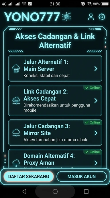 Link Alternatif Terbaik untuk Akses yono777