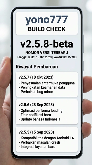 Riwayat Versi yono777 untuk Pengguna Android